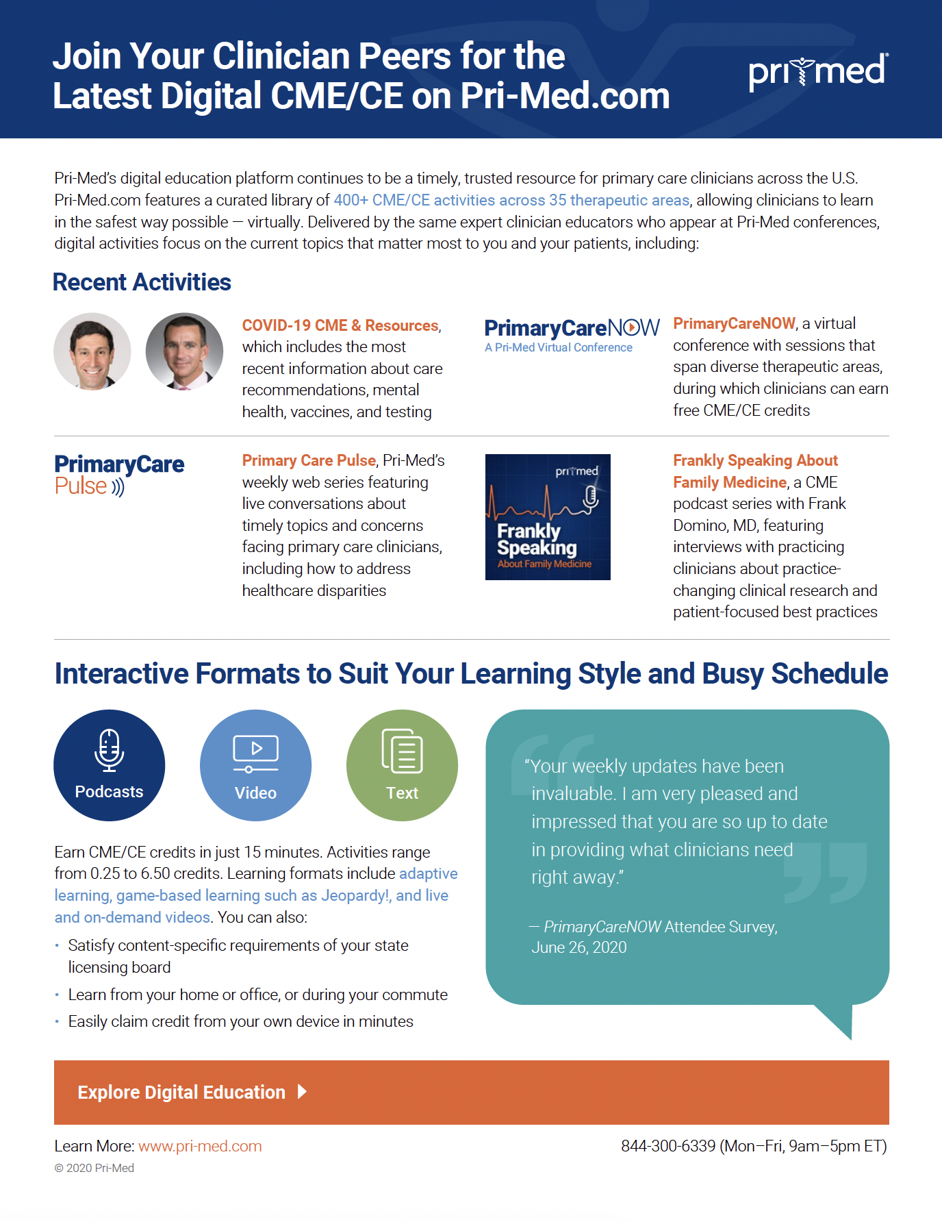 Pri-Med Digital Engagement