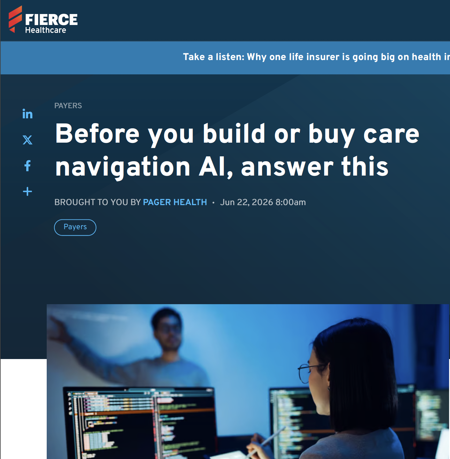 Before you build or buy care navigation AI, answer this