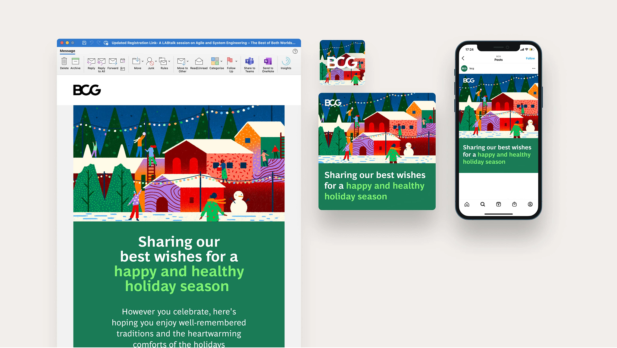 Winter holiday greeting